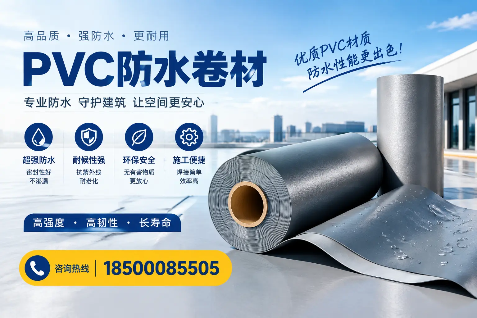 如何判断PVC防水卷材的质量优劣？阿拉尔选购技巧
